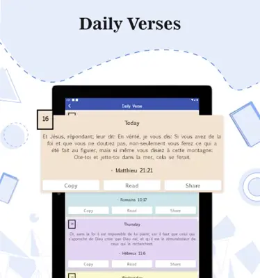 Sainte Bible android App screenshot 1